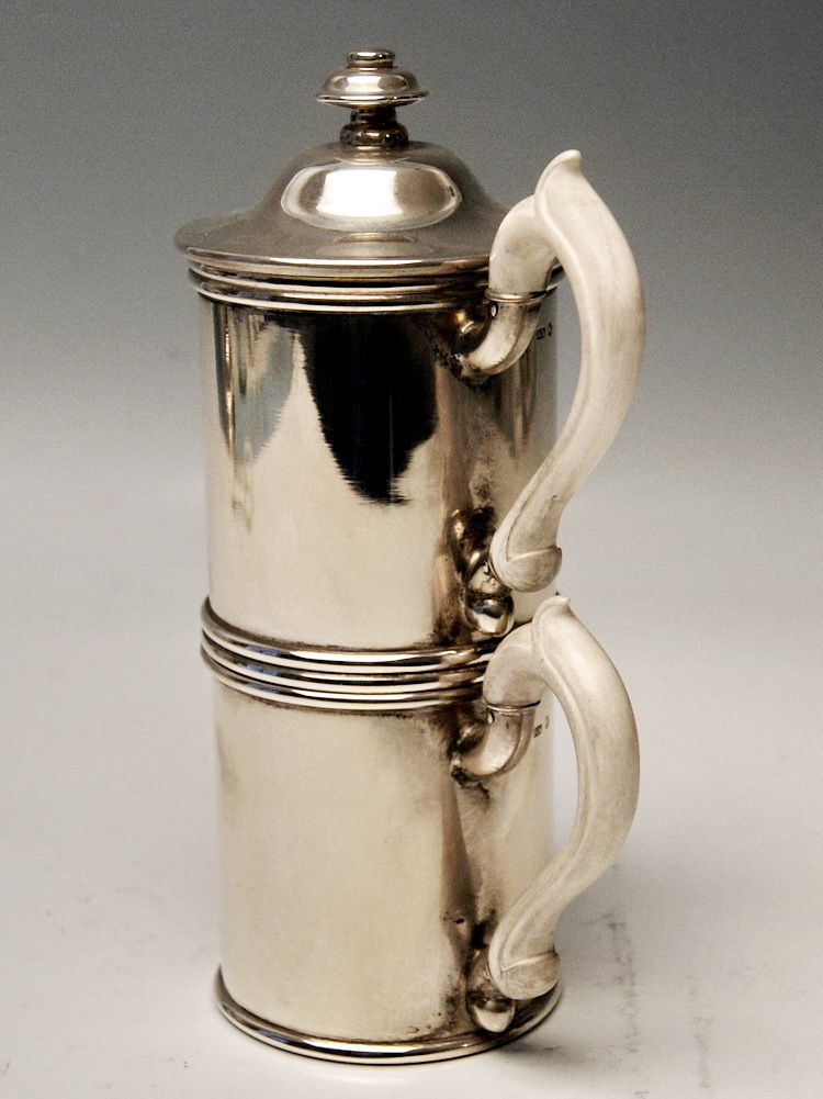 WIENER SILBER KAFFEE MOKKA KANNE J.C.KLINKOSCH SILVER COFFEE PERCOLATOR