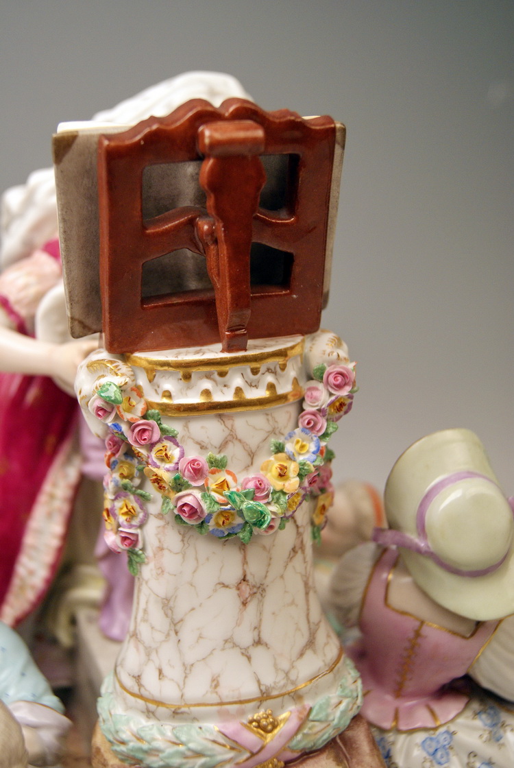 ●MEISSEN ★Lessons in Love～恋のレッスン　マイセン MEISSEN FIGURE THE LESSONS OF LOVE GROUP STEEL MNR: F74 ABOUT 1870