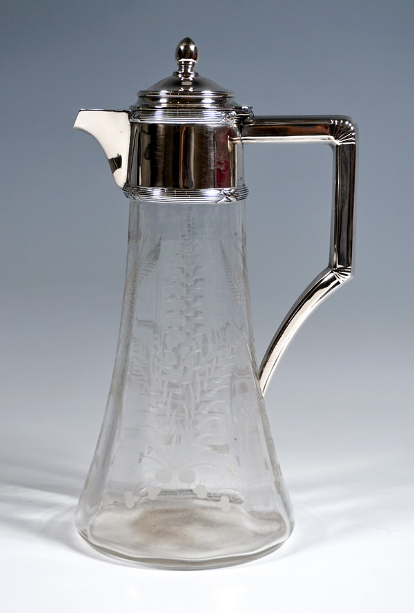 Decanter with silver mount decanter with silver mount by Alexander Sturm Vienna circa 1900