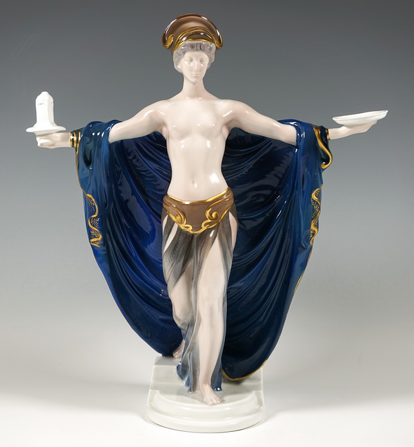 Rosenthal Figur Tempelweihe Temple Dedication Ferdinand Liebermann 1916 Kriegsmarke