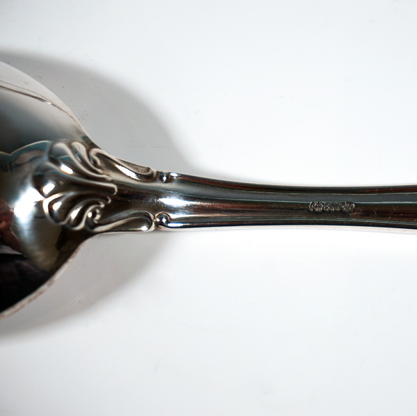 Cubiertos de plata Art Déco en vitrina cubiertos de plata 12 personas vitrina de 164 piezas Bruckmann & Söhne Alemania ca 1920
